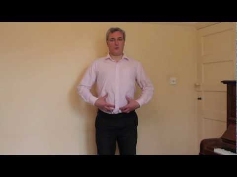 How to Sing - 17. Breathing (6) -- Developing abdominal support