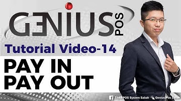 Genius POS Advance Tutorial 14 Setting- Pay In, Pay Out