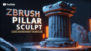 Sculpting a Game-Ready Pillar in ZBrush | Full Workflow Tutorial