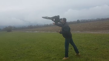 Scratch build F22 maiden flight. LOL