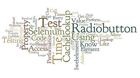 Selenium Performance Improvements