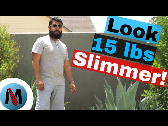 How To Hide Your Big Belly - Look 15 lbs Lighter! 