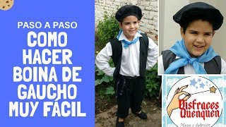 DIY. Como hacer BOINA muy fácil para Fiestas Patrias - YouTube