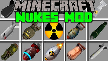 Minecraft NUKES MOD! l BUILD WORLD