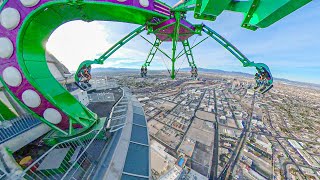 Insane Free Fall BIG SHOT POV [1,081 FEET] Stratosphere Las Vegas 