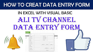 Data Entry Form in Excel Part 2