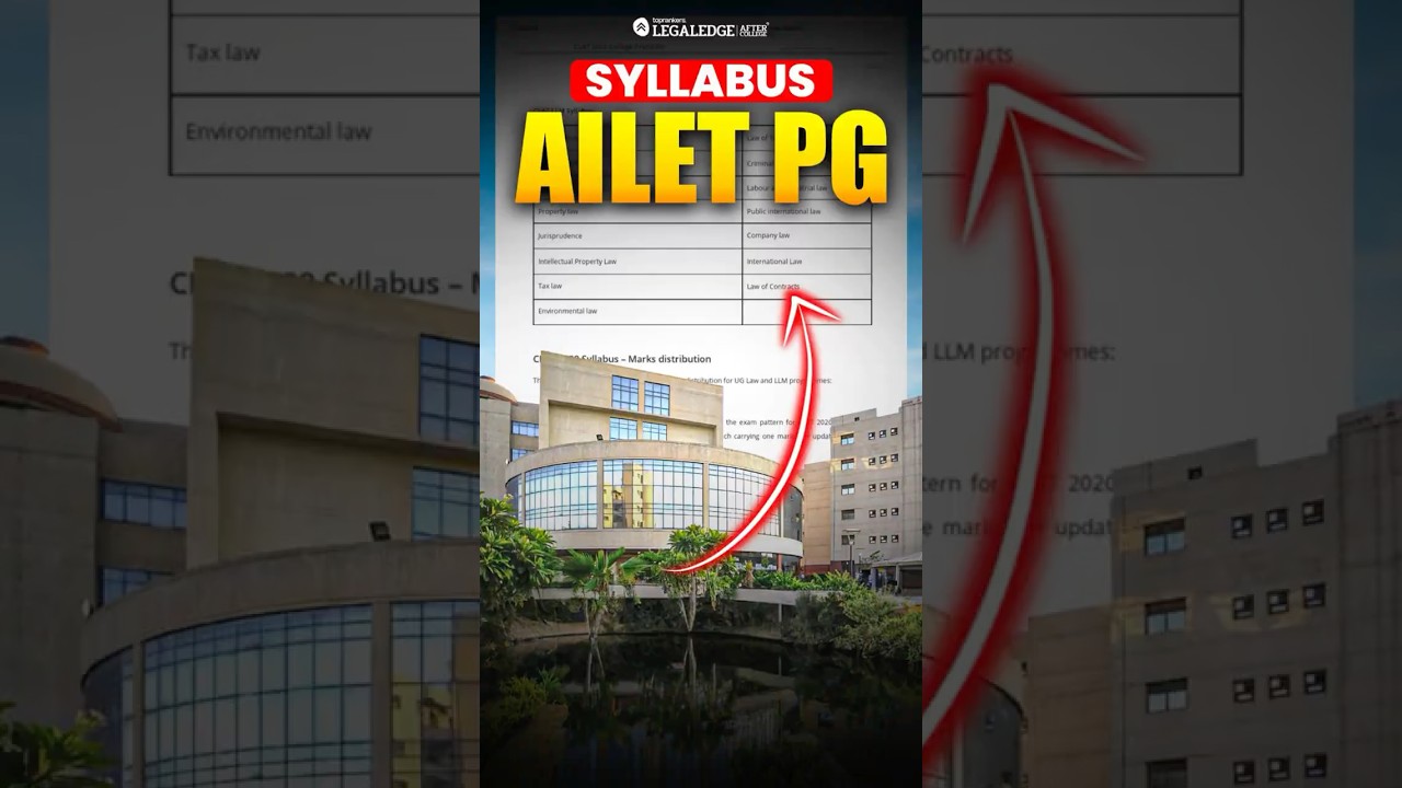 AILET PG Syllabus Explained 