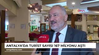 Antalyada Turist Sayısı 16,7 Milyonu Aştı
