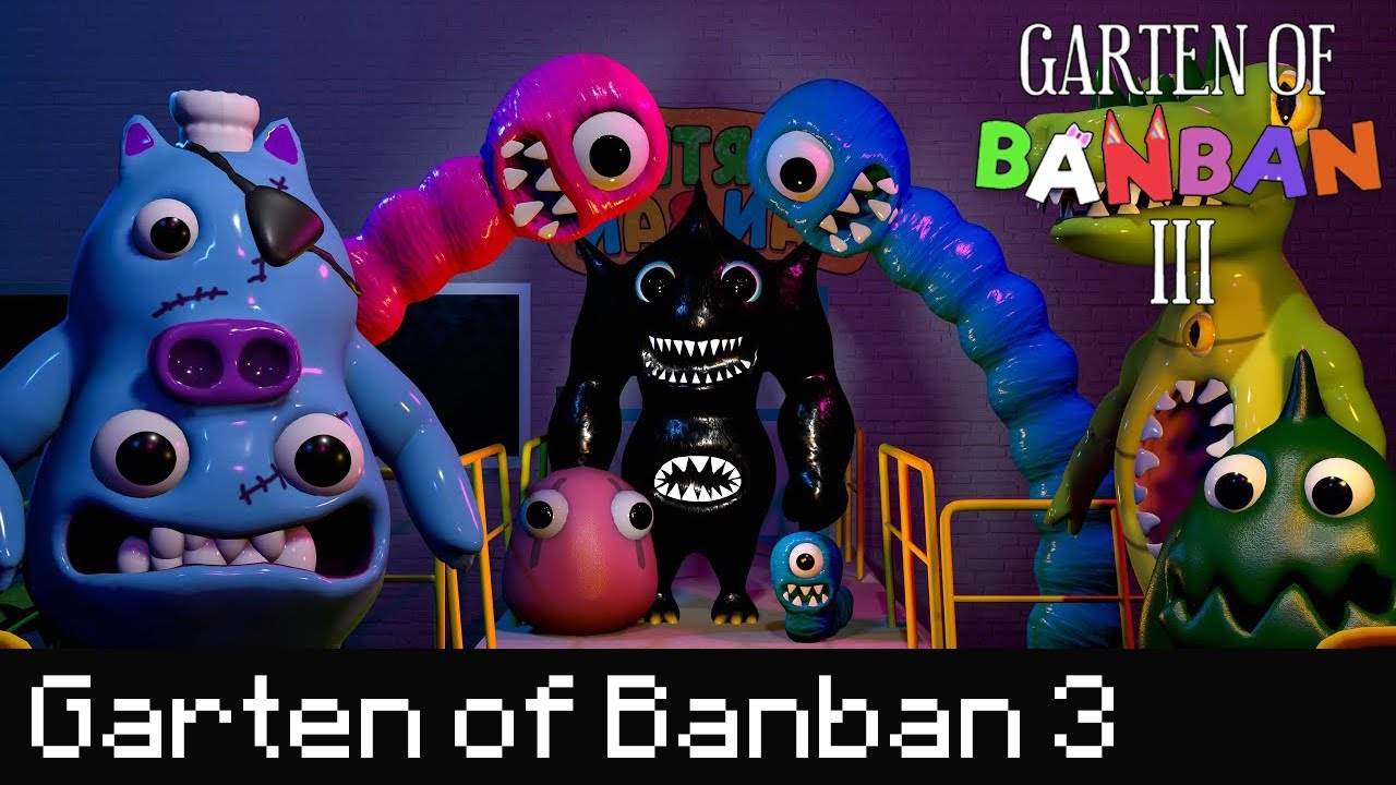 Garten of Banban 3 Official Trailer! #horror #gaming #videogames #scar, garden of banban 3