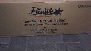 Dreamscape 1.2 Funke Fireworks 150 Shots I-V-W-Fan-Shape Nyc30-M150C