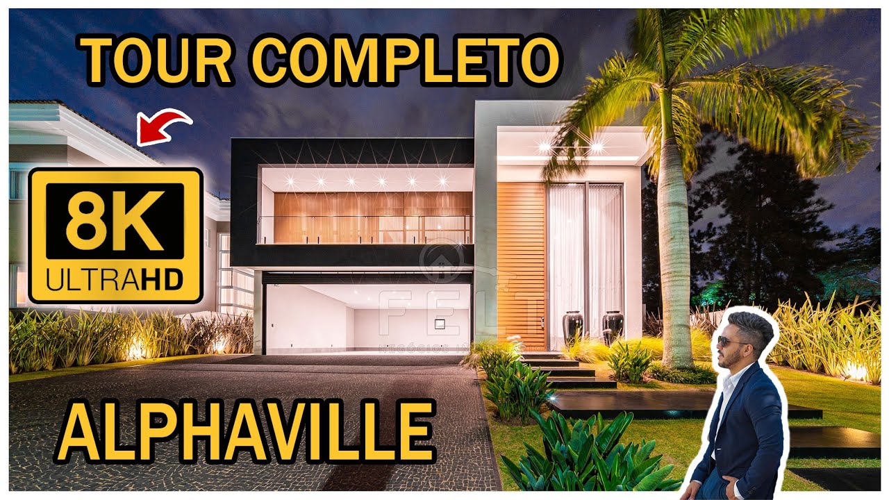 MANSÃO CINEMATOGRÁFICA EM ALPHAVILLE - SP - PRIMEIRO VÍDEO 8K DO MERCADO IMOBILIÁRIO