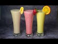 Refreshing 3 Easy Lassi Recipe | Orange Lassi | Banana Lassi | Strawberry Lassi | Yummy