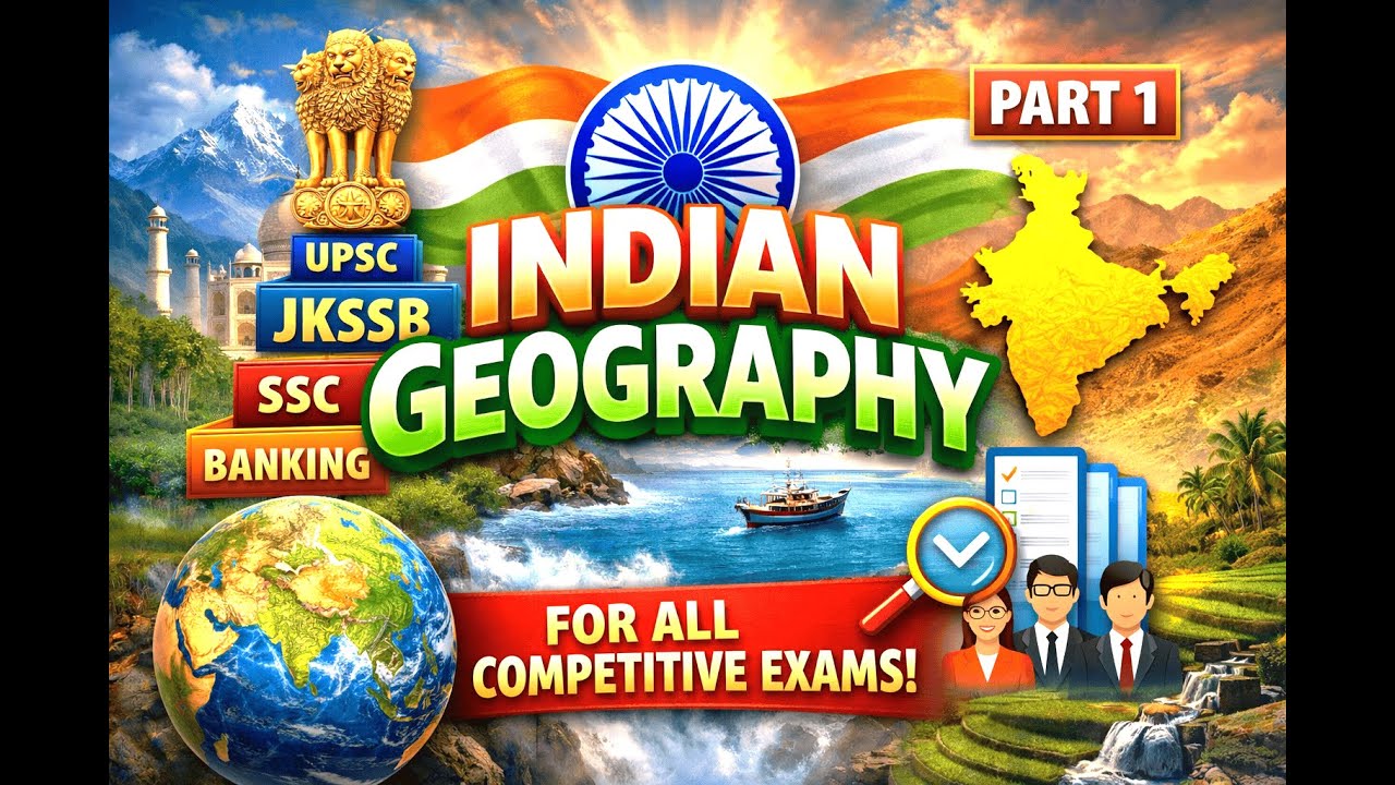 Indian Geography Part-1 | Location, Mainland, Coastline, Borders, ToC, IST + Short Tricks