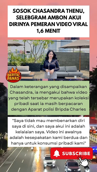 Selebgram asal Ambon yang vidio nya viral usai tersebar oleh aparat polisi #viral #foryou #shorts