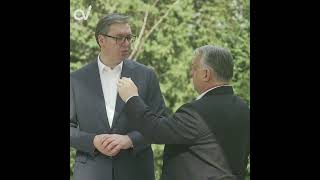Orbán Viktor és Alexander Vucic szerb államfõ találkozott Belgrádban.  #shortsfeed