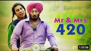 Mr & Mrs 420   PUNJABI COMEDY FULL MOVIE   Binnu Dhillon Punjabi Funny Full Film HD