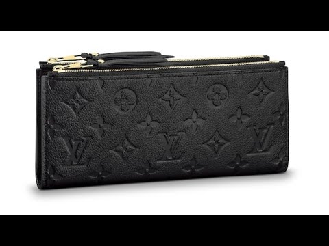 Louis Vuitton Adele wallet in Empreinte Noir...Not on US website!? - YouTube