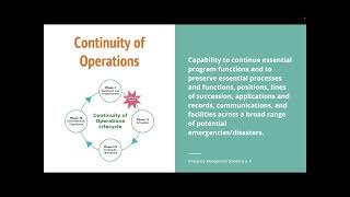 EMAP COVID 19 Best Practices & Lessons Learned Webinar Series - Continuity Plans