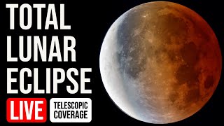 Total Lunar Eclipse LIVE Replay 🌕🌖🌗🌘🌑 | May 15–16, 2022 | New York | Night Sky LIVE