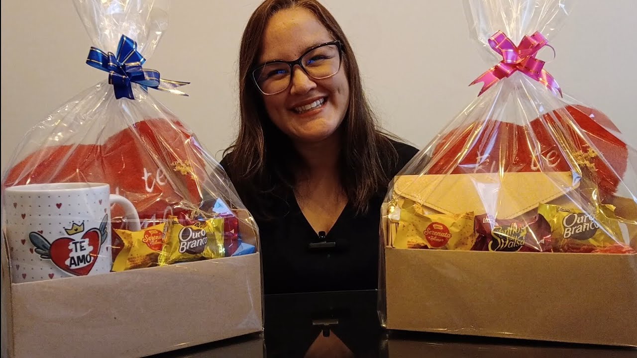 Montando Cestas de Chocolate para o Dia dos Namorados