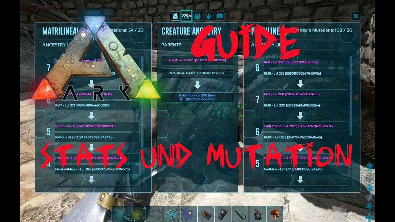 ARK Survival Evolved: Guide - Stats und Mutationen - YouTube