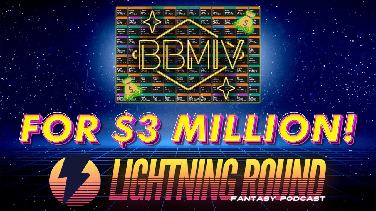 Drafting a $3 Million-Winning Best Ball Mania 4 Team | ⚡ Lightning Round