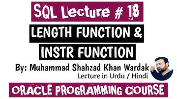 Character functions in Oracle | INSTR | LENGTH | INSTRING in Oracle | Character functions in sql