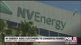 NV Energy urges power conservation through weekend