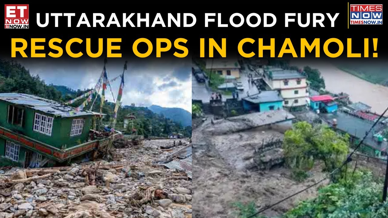 ⁣Flash Floods Hit Chamoli, Uttarakhand: Houses Damaged, Army Launches Rescue | Top News | ET Now
