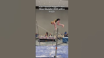 Xcel Platinum Region 4 Bars Silver Medalist 2024 with a 9.425!
