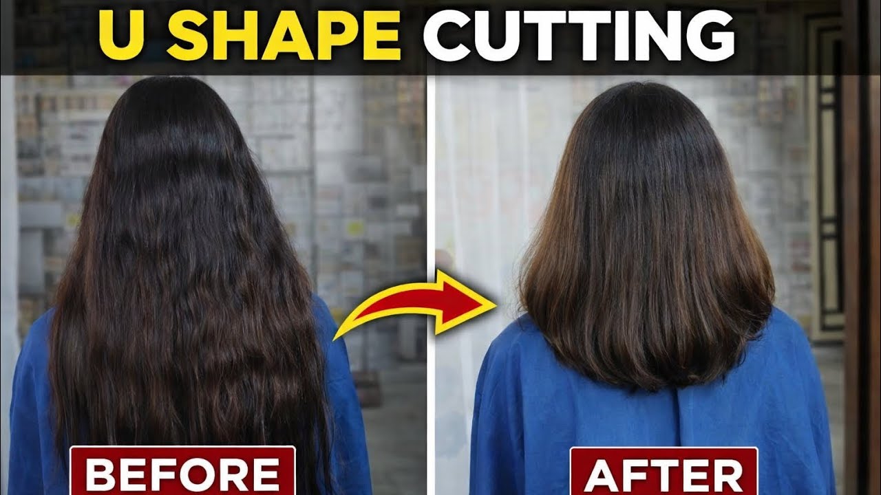 Amazing U Shape Haircut Transformation | Long Hair to Stylish U Cut | Before & After Haircut