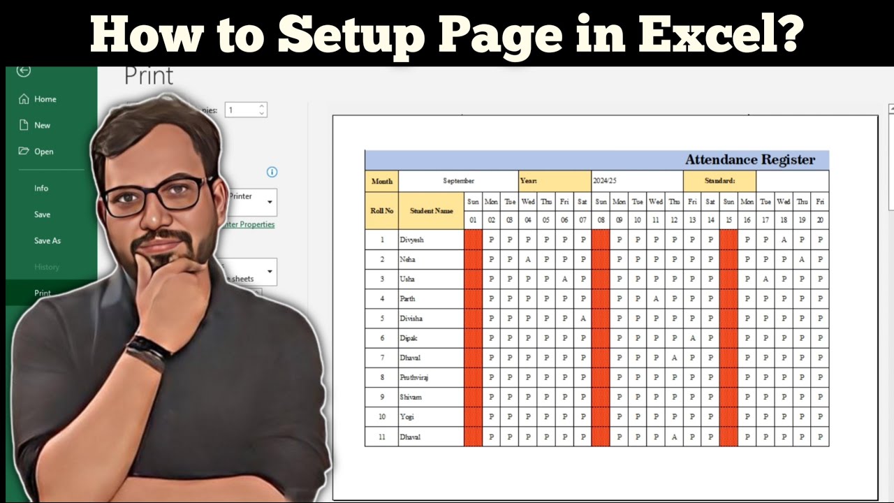 How To Setup Page In Excel For Print Excel Me Print Setup Kaise Kare How To Setup Page In Excel For Print Excel Me Print Setup Kaise Kare