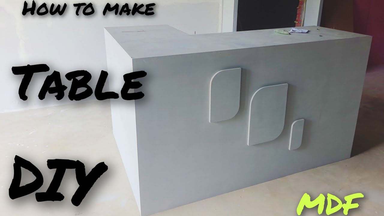 How Make A Table Cashier Table Using Mdf Mdf Table Works DIY How Make A Table Cashier Table Using Mdf Mdf Table Works DIY
