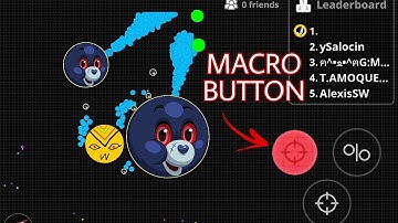 MACRO BUTTON + 73K SOLO TAKEOVER + DESTROYING TEAMS (AGAR.IO MOBILE)