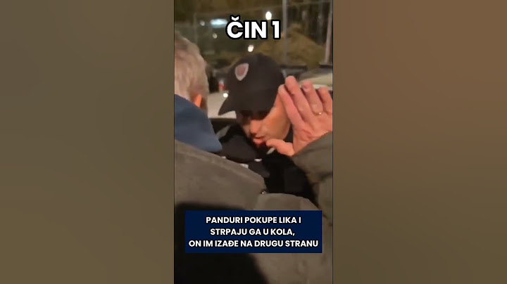 Serbian police arrested you and you got out of the car from other side Policija te privede ti ižađeš