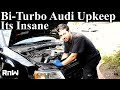 Crazy Bi-Turbo Audi Maintenance Procedures - Camshaft Seal and Gasket Replacement