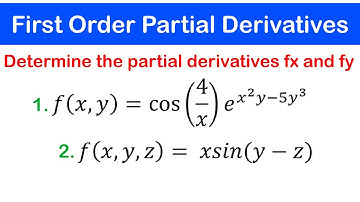 🟡06 - First Order Partial Derivatives of functions of Several Variables