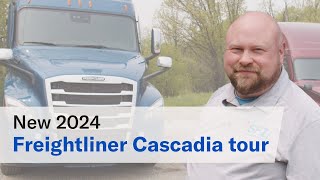 Tour of a 2024 Freightliner Cascadia