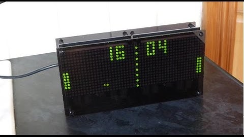 Arduino Pong Clock with other optional alternative clocks