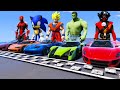 HULK, GOKU & Team DEADPOOL Race Challenge with Supercars Competition #4 Funny Contest   GTA V Mods