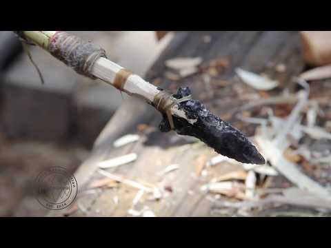 How to Haft an Arrow Head | Dart Point | Stone Tool