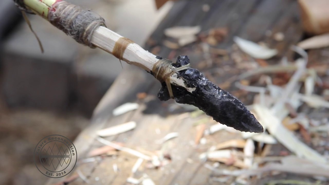 How to Haft an Arrow Head | Dart Point | Stone Tool