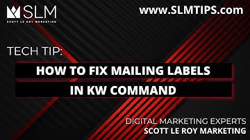 Tech Tip: How to Fix Mailing Labels in Command