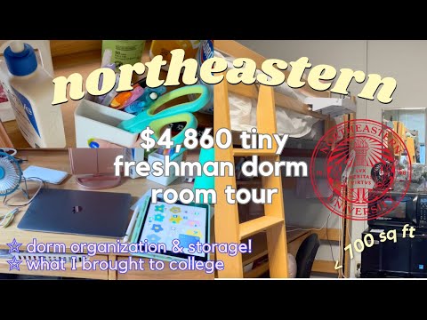 $4,860 Northeastern dorm room tour & closet organization~cheapest freshman dorm (small college dorm)