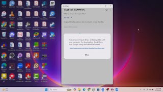How to Fix “This Version of Quick Share is Not Compatible with Your Computer”