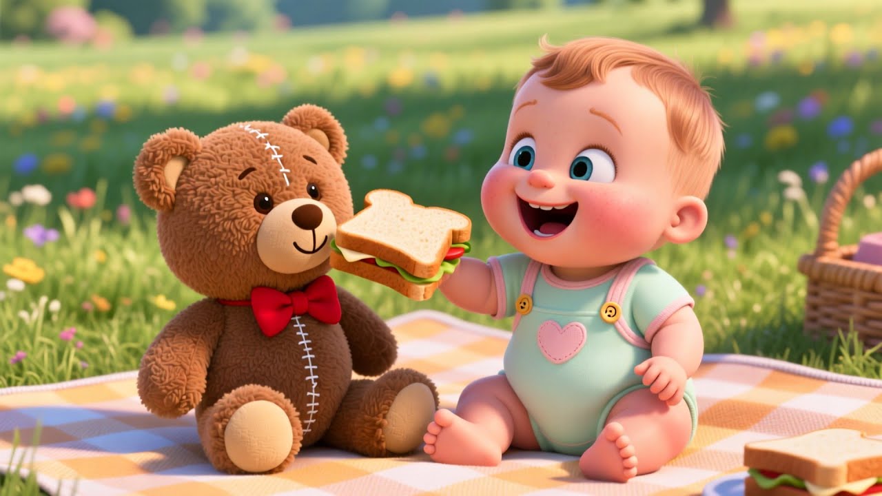 Baby’s Picnic Lunchtime 🍉🥪 Fun Kids Song | Learn Food Names and Mealtime Fun
