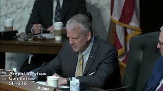 Sen. Dan Sullivan (R-Alaska) at an Armed Services Committee hearing - April 16, 2024