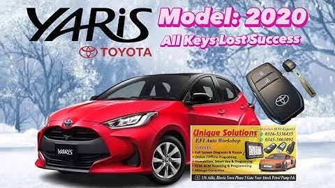Toyota Yaris 2020 All Keys Lost Success