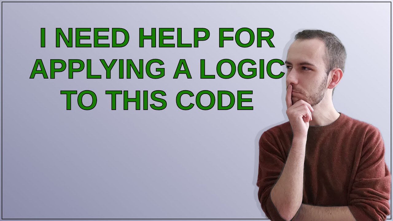 Arduino: I need help for applying a logic to this code - YouTube