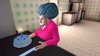 День рождения и торт Scary Teacher 3D Прохождение уровень с тортом screenshot 1
